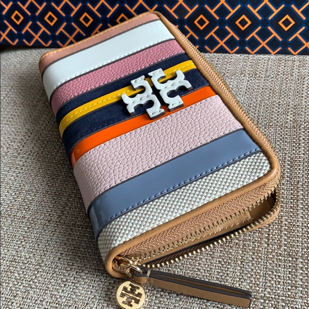 Tory Burch Web Zip Continental Wallet Cardamon - Picture 8 of 8